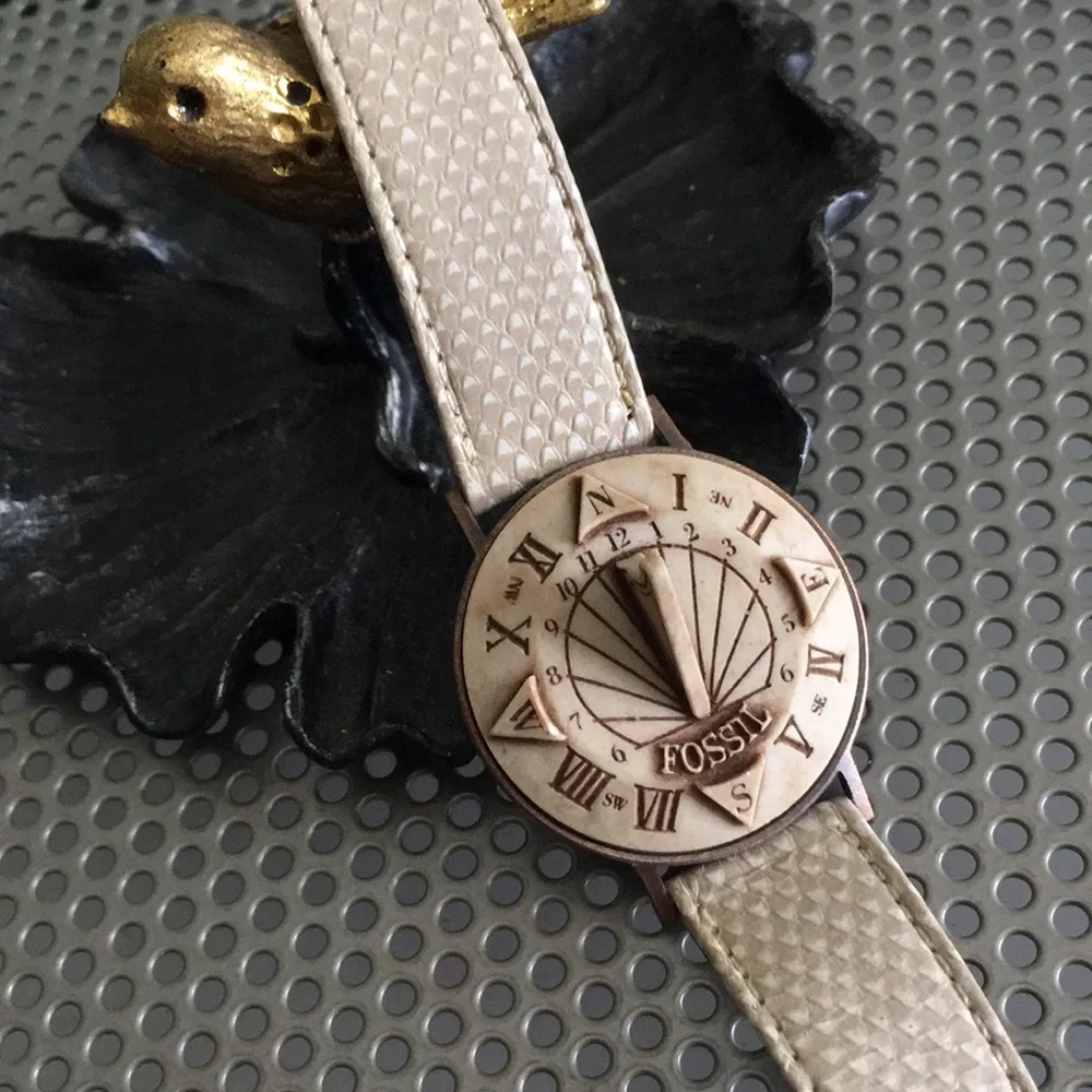 Fossil | Accessories | Rare Vtg Sundial Watch By Fossil | Poshmark